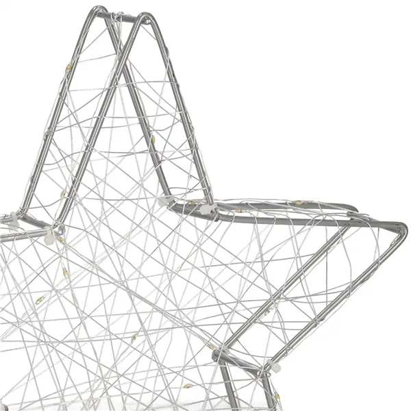 Рождественская декорация Springos CL4128, 30 LED, витражная звезда, тёплый белый свет